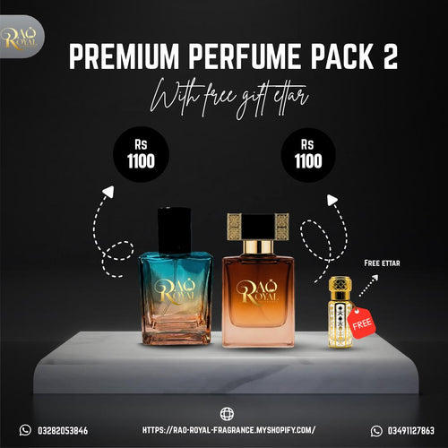Premium Perfume Pack With Free Gift Ettar